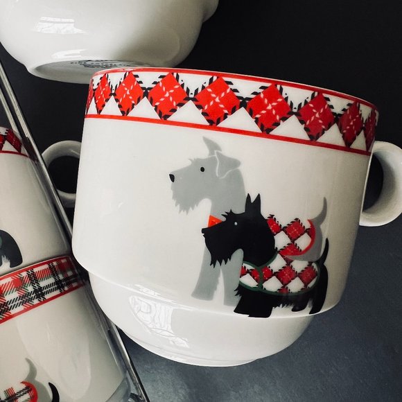 Grace Other - GRACE Stackable Scottie Fine Porcelain Cups NWOT